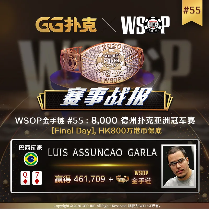 WSOP亚洲冠军赛中國玩家第五，喜获119,213刀，本周六日之战再现中国强！(图2)